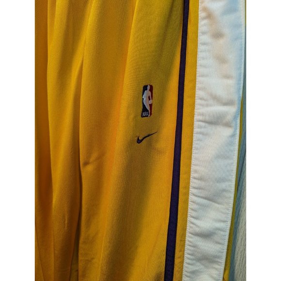 Vintage Y2K Nike Team Men’s Large Gold Snap Tear Away Basketball Sweatpants - Picture 4 of 12